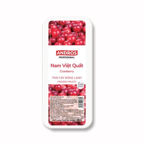 VEF- Frozen Cranberry Andros 500g T11