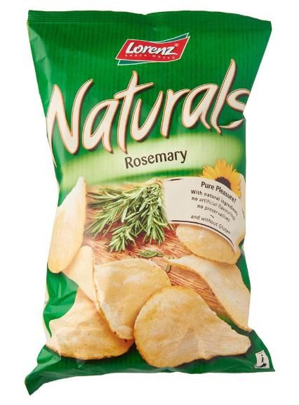 PC.S- Bánh khoai tây hương lá hương thảo Lorenz 100g - Rosemary Naturals (Bịch)