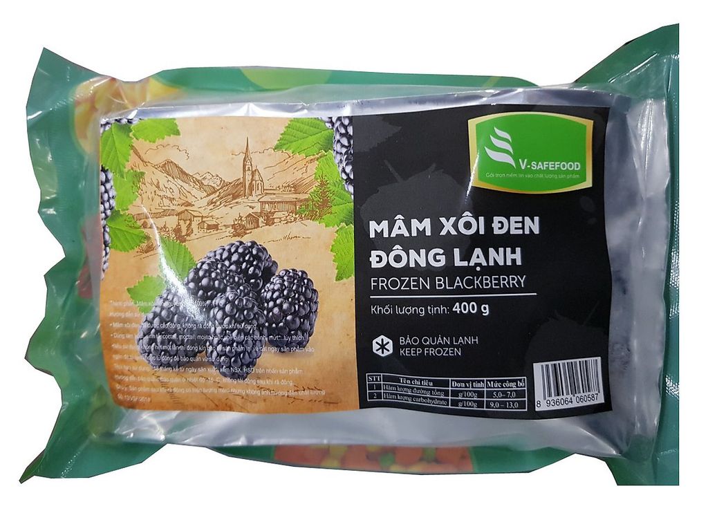 VEF- Frozen Blackberry V-Safefood 400g T7