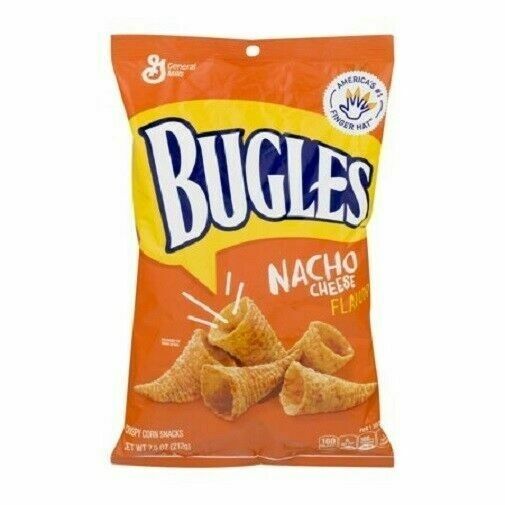 SN- Bugles Nacho Cheese Flavor Crispy Corn 212g T2