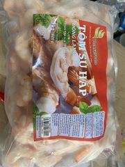 ME.F- Frozen Black Tiger Shrimp Cooked V-Safefood 41/50 1kg/800g T4