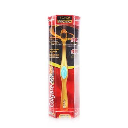 PU.P- Bàn chải đánh răng than hoạt tính Colgate - 360 Gold Charcoal Toothbrush Colgate ( pcs )