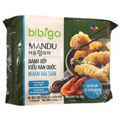 MD- Bánh xếp nhân hải sản bibigo 350g - Korean Mandu Stuffed w. Seafood 350g