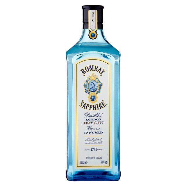 WI.G- Dry Gin Wine Bombay Sapphire 750ml ( Bottle )