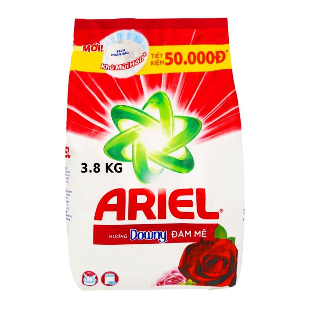 PU.HC- Bột giặt Ariel - Matic Washing Powder With Downy Ariel 3.8kg ( pack )