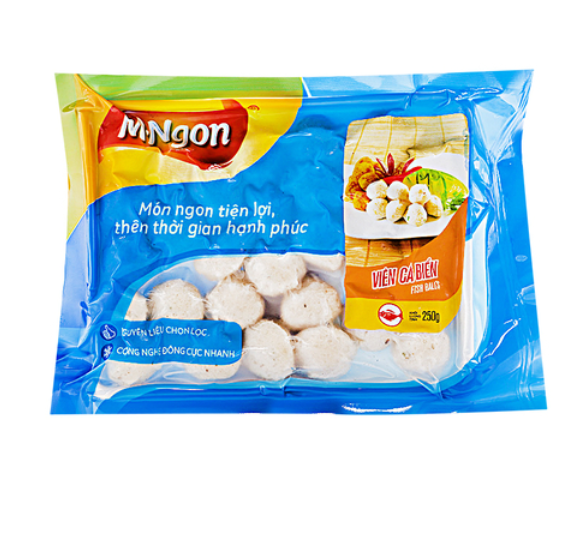 PF- Cá viên M-Ngon - Fish Ball M-Ngon 250g ( pack )