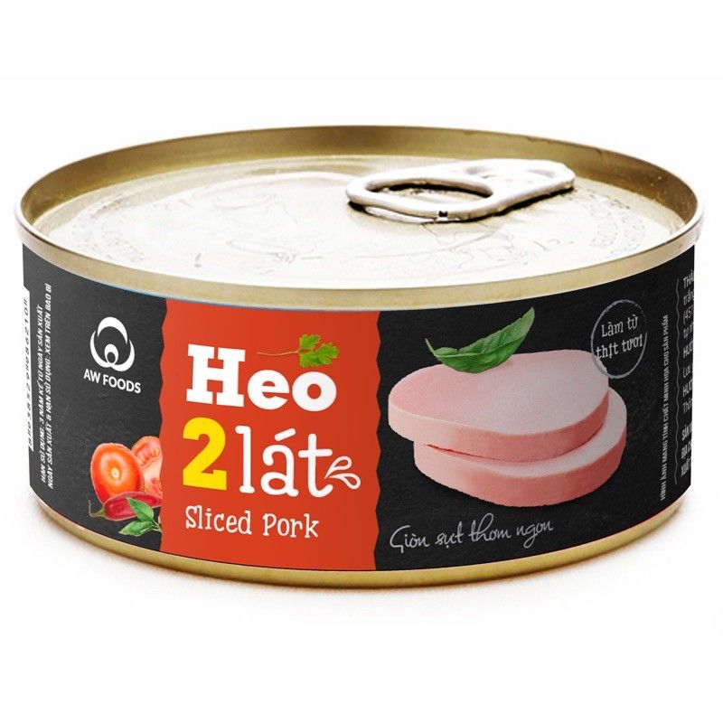 CDF- Heo 2 lát Vissan 150g  - Pork 2 Sliced ( Tin )