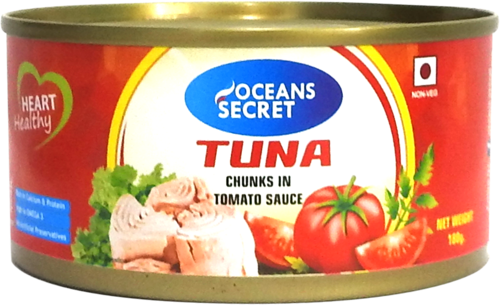 CDF- Cá ngừ ngâm xốt cay - Tuna Chunks Of Spicy Sauce 180g ( Tin )