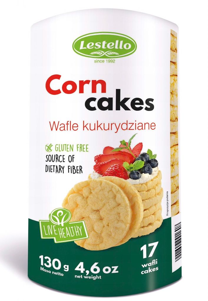 PC.WE- Bánh ngũ cốc bắp - Corn Cakes Lestello 130g (Pack)