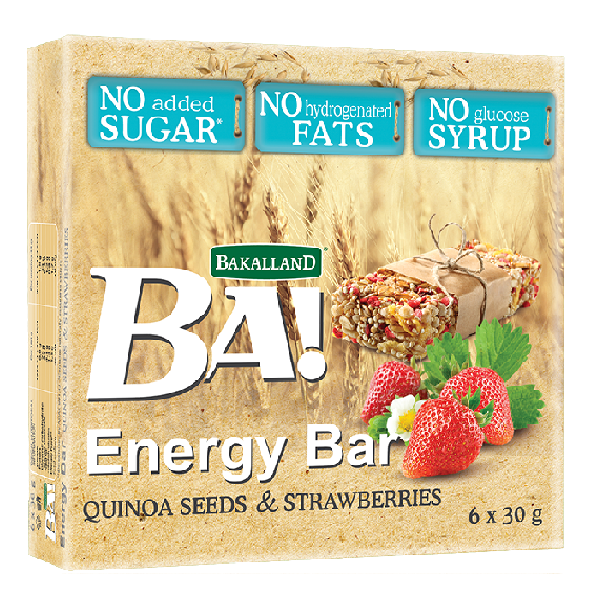 PC.WE- Thanh dinh dưỡng - Energy Bar Quinoa & Strawberries 180g (Box)