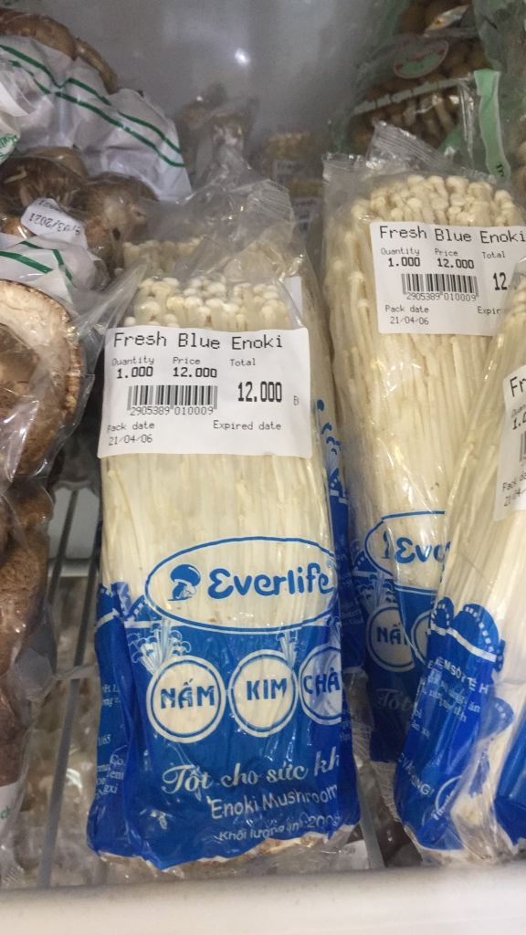 VE- Nấm kim châm - Fresh Blue Enoki Mushroom 200g ( pack )