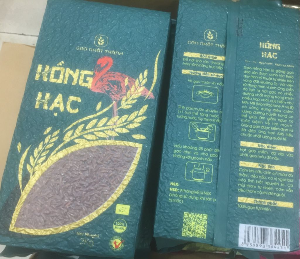 GR.R- Gạo lứt Hồng Hạc bao 2kg - Brown Rice Hồng Hạc 2kg ( pack )