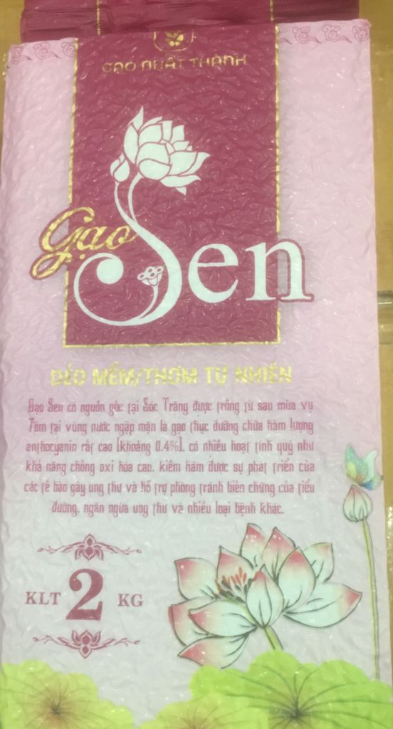 GR.R- Gạo Sen Nhật Thành bao 2kg - Rice Sen Nhật Thành 2kg ( pack )