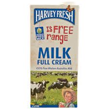 DA.M.P- Sữa tươi nguyên kem Harvey fresh 1L - Full Cream Milk Harvey Fresh 1L ( Box )