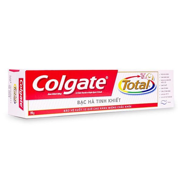 PU.H- Kem đánh răng Colgate total - Mint Toothpaste Colgate Total 190g ( Box )