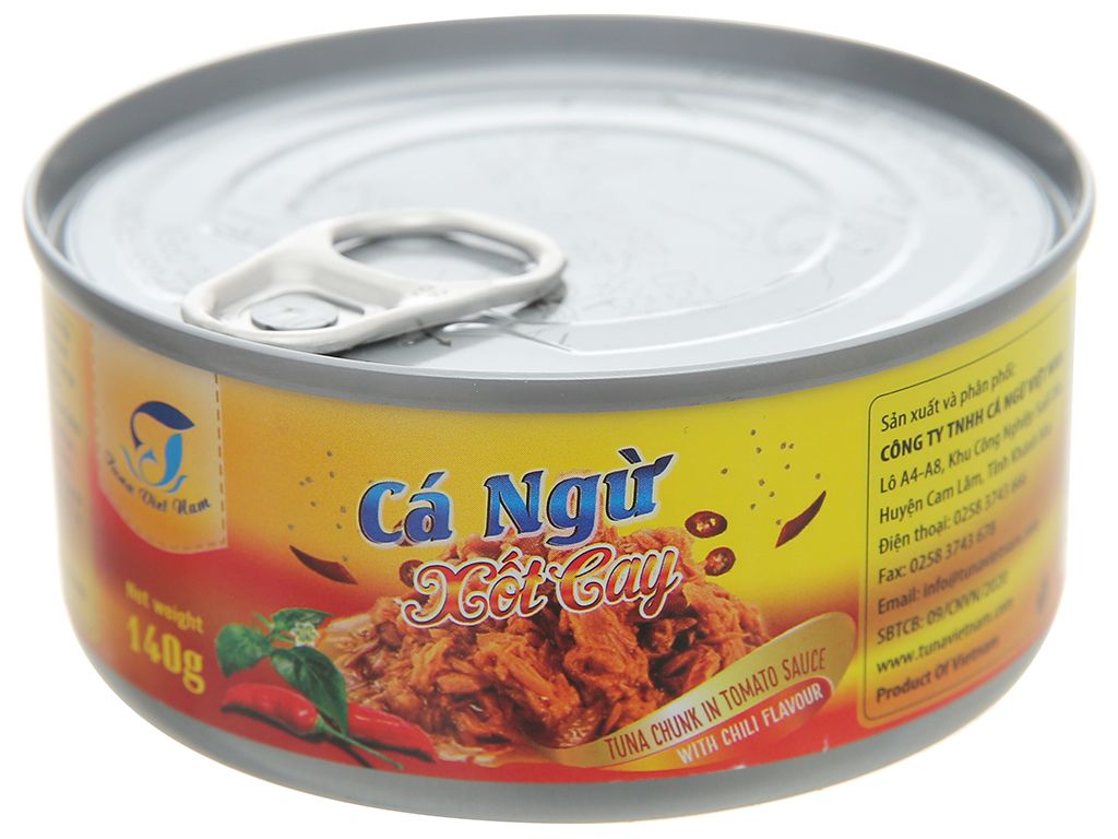 CDF- Cá ngừ xốt cay Vua Biển 140g - Tuna With Spicy Sauce (tin)