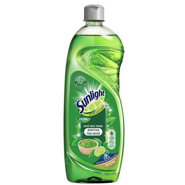 PU.HC- Nước rửa chén Sunlight hương matcha - Dishwashing Liquid Matcha Sunlight 750g ( bottle )