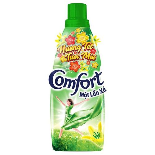 PU.HC- Nước xả vải Comfort 1 Lần xả Hương Gió Xuân - Fabric Conditioner Spring Wind Comfort 800ml ( bottle )