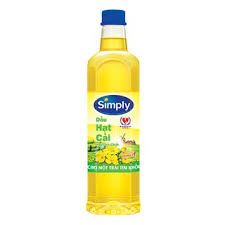 O- Dầu hạt cải Simply 1L - Rapeseed Oil ( bottle )