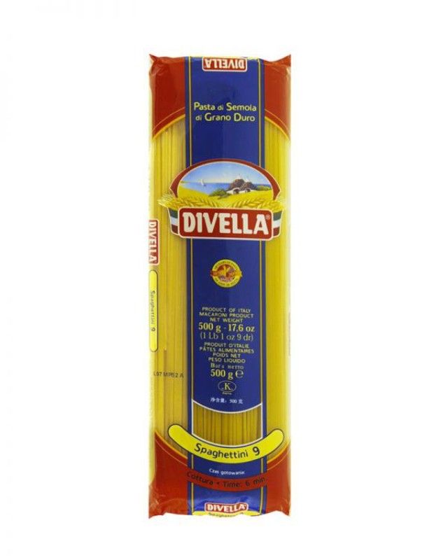 P- Mì Ý số 9 Divella 500g - Spaghettini N.9 (gói)