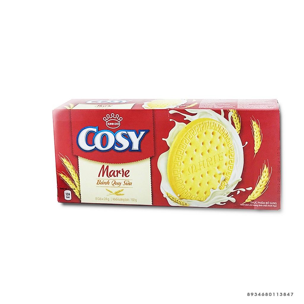 PC.B- Bánh quy Cosy 192g - Marie Milk Biscuits Cosy 8Pack 192g