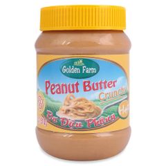 JA- Bơ đậu phộng hạt Golden Farm 510g - Peanut Butter Crunchy ( Jar )