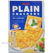 PC.B- Bánh quy Plain Cracker With Oat Meiji 104g ( Box )