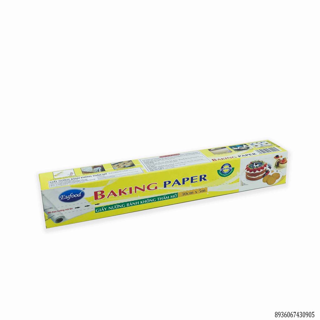 CU- GIẤY NƯỚNG bánh KHÔNG THẤM MỠ 30CM X 5M - Baking Paper 30cmx5m ( Box )