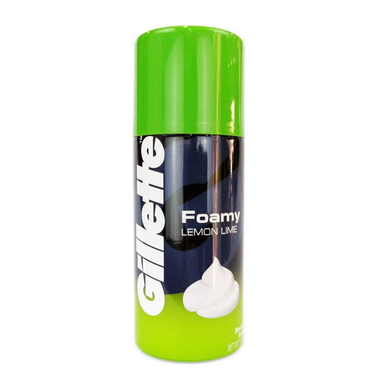 PU.PC- Bọt cạo râu - Shaving Cream Foamy Lemon Lime Gillette 175g ( bottle )