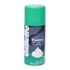 PU.PC- Bọt Cạo Râu Gillette Hương Bạc Hà - Shaving Cream Foamy Menthol Lime Gillette 175g ( bottle )