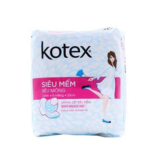 PU.P- Băng vệ sinh Kotex siêu mềm siêu mỏng có cánh - Tampon Siêu Mỏng Kotex ( pack )