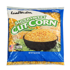 VEF- Bắp ngọt - Super Sweet Cut Corn LambWeston 1Kg ( Pack )