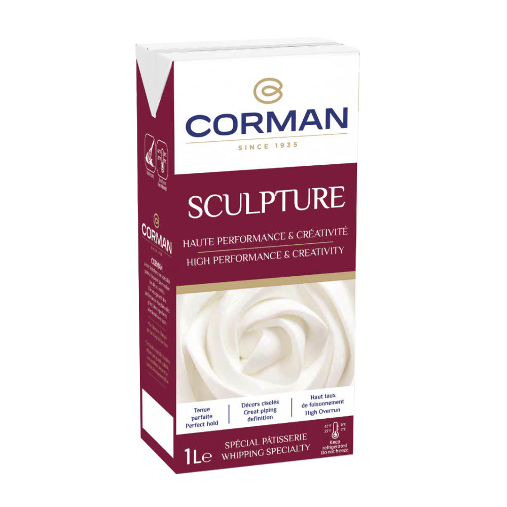 DA.W- Kem sữa Sculpture Corman 1L - Whipping Cream Corman Sculpture 1L ( Box )