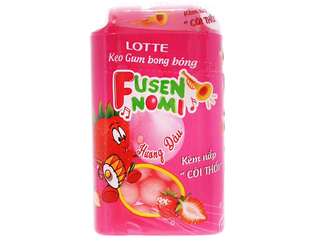 CD- Kẹo gum chewing Gum Strawberry Fusen Nomi Lotte 15g ( box )