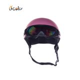 Mũ bảo hiểm 1/2 (mũ nửa đầu) kính UV B'color hồng - BK 01