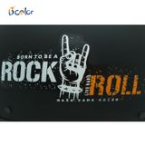 Mũ Bảo Hiểm Nửa Đầu B'color Màu Đen Có Chữ Rock Roll kính UV