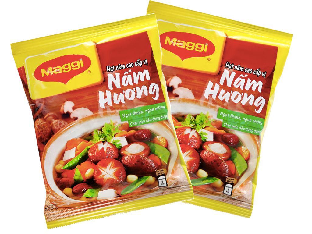 Combo 2 gói Hạt nêm cao cấp từ nấm hương Maggi 200gr
