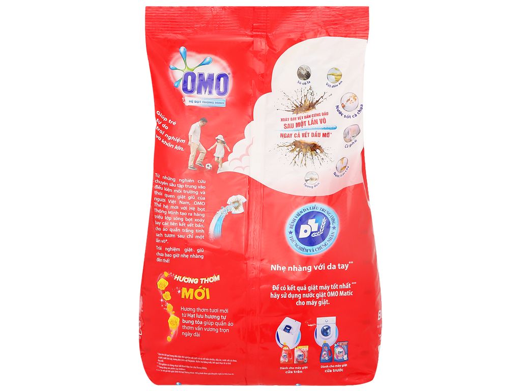 Bột giặt OMO hệ bọt thông minh 4.5kg