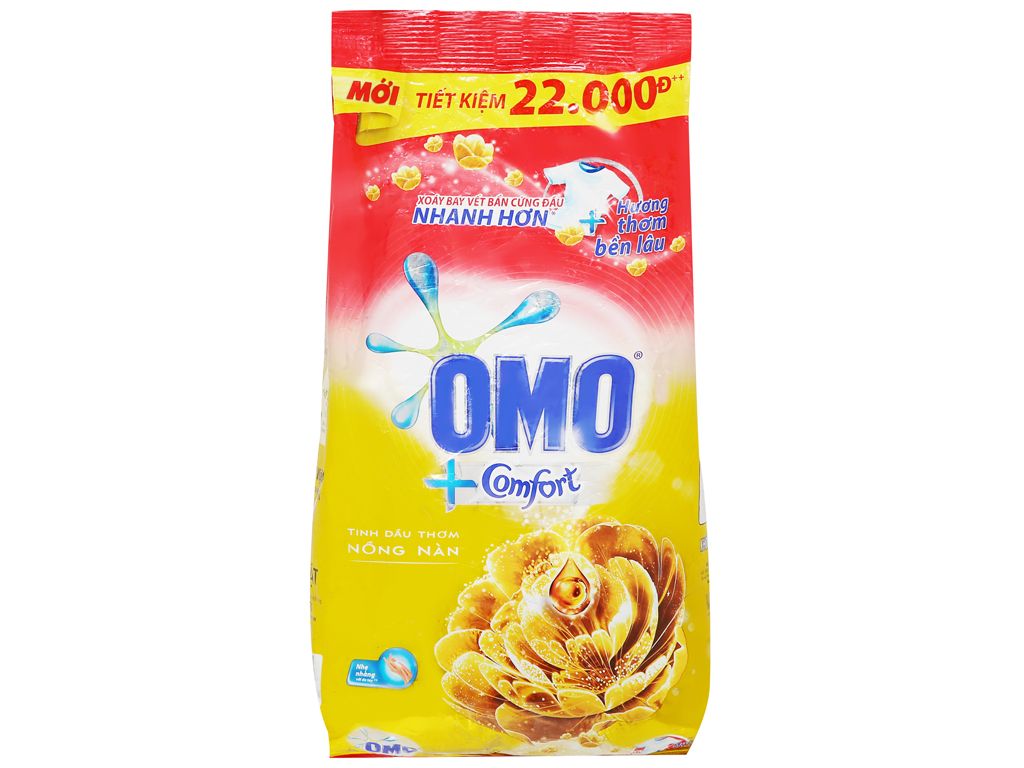Bột giặt OMO Comfort tinh dầu thơm nồng nàn 2.7kg