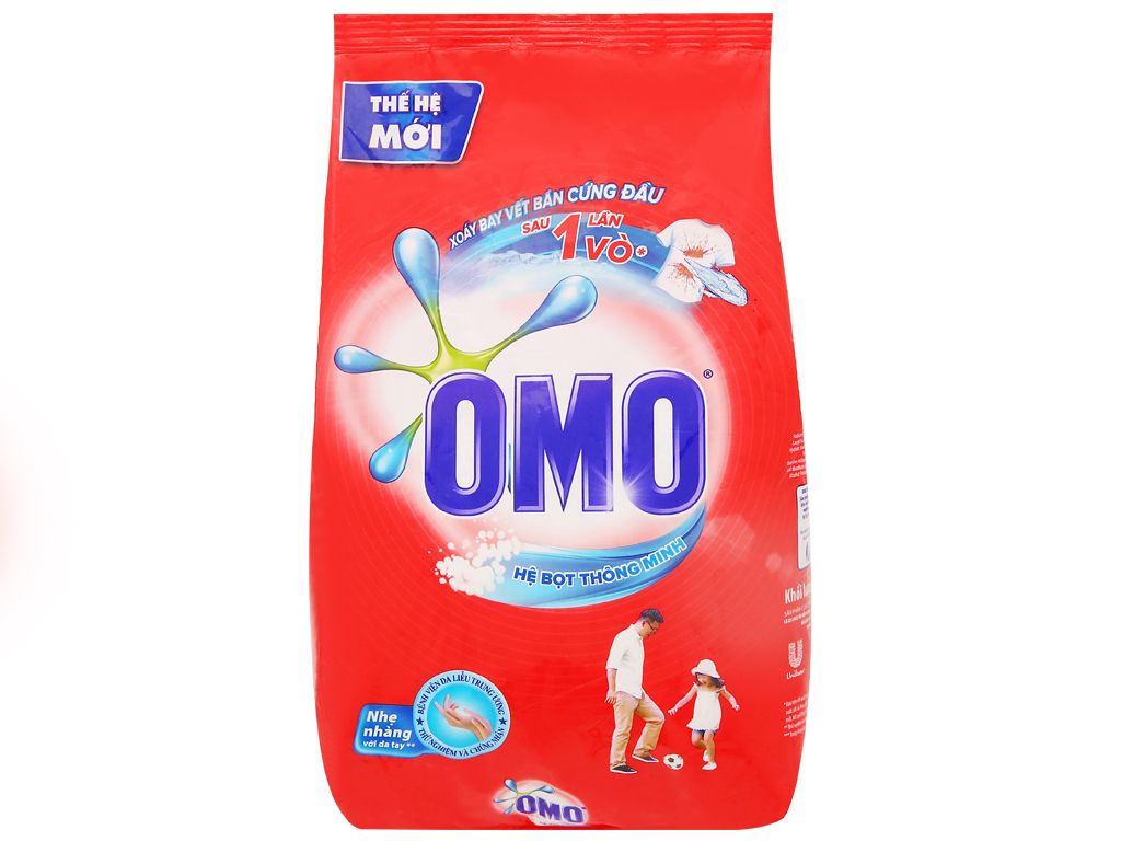 Bột giặt OMO hệ bọt thông minh 800g