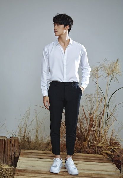 Áo Sơ Mi Nam Trắng Dấu Nút CELEB (1)