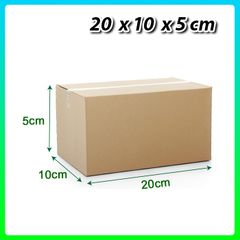 Thùng, hộp carton đóng hàng Size 20x10x5cm sóng cứng siêu dày