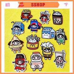 Pin cài balo sticker phụ kiện cài trang trí túi xách balo đáng yêu H-ST1000-Sshop