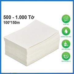 Giấy in nhiệt khổ 100x150 mm tệp 500 tờ, in hóa đơn TMĐT chính hãng siêu rẻ.