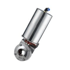 Van bướm đóng mở bằng khí nén Sudmo DN25, PN10, inox 304