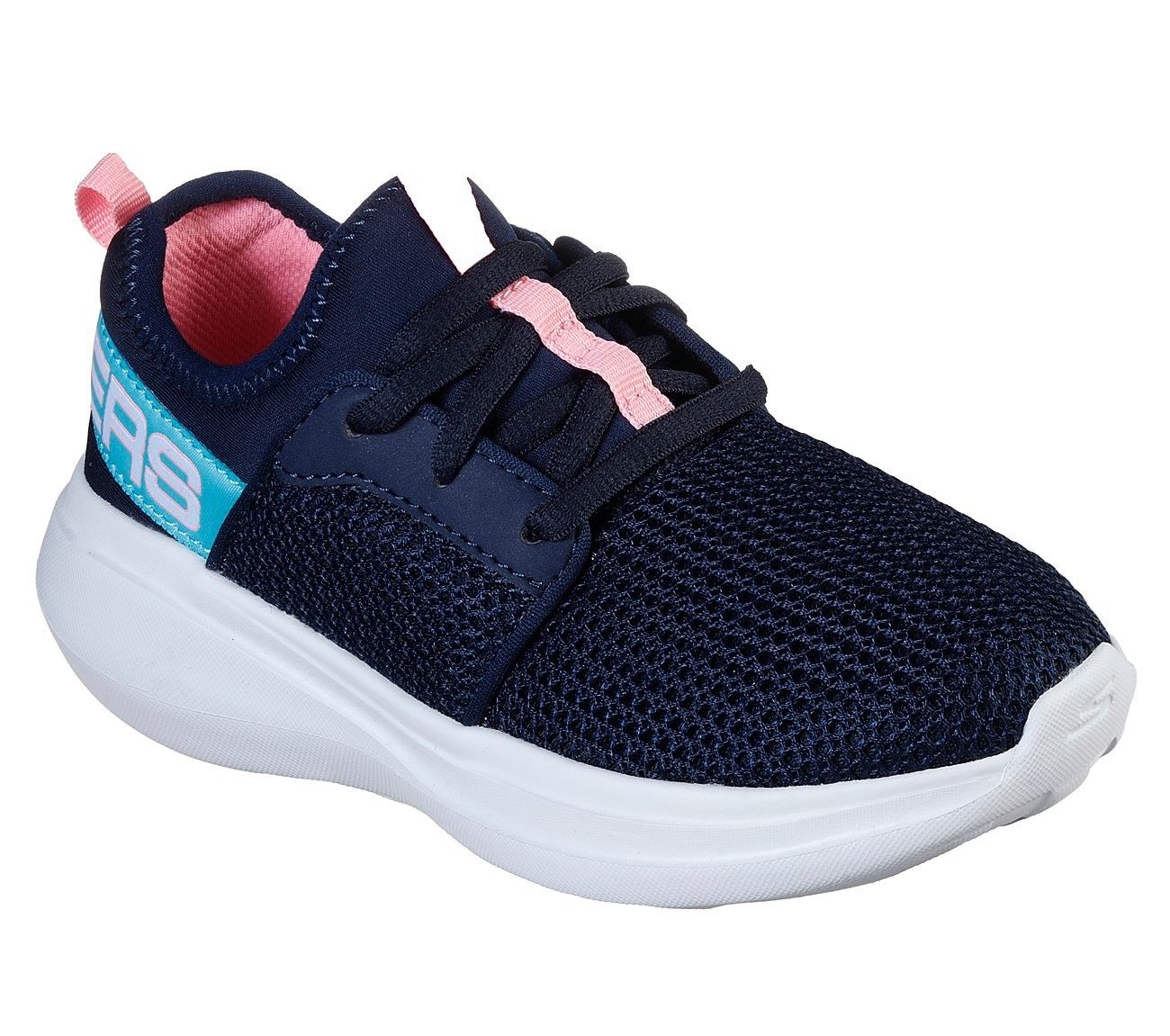 Giày Bé Gái Skechers Go Run Fast-Valor 85400L-NVAQ