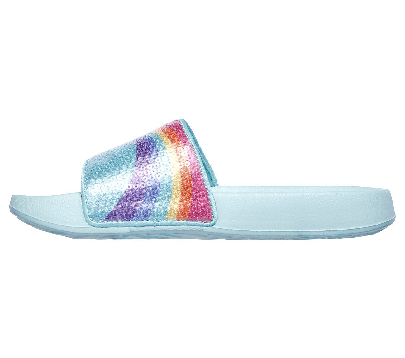 Dép Bé Gái Skechers Sunny Slides 86994L-LBMT