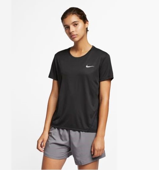 Áo Phông - Áo thun Chạy Nữ Nike As W Nk Miler Top Ss AJ8122-010