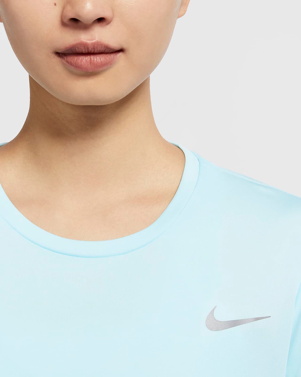 Áo Phông - Áo thun Chạy Nữ Nike As W Nk Miler Top Ss AJ8122-434