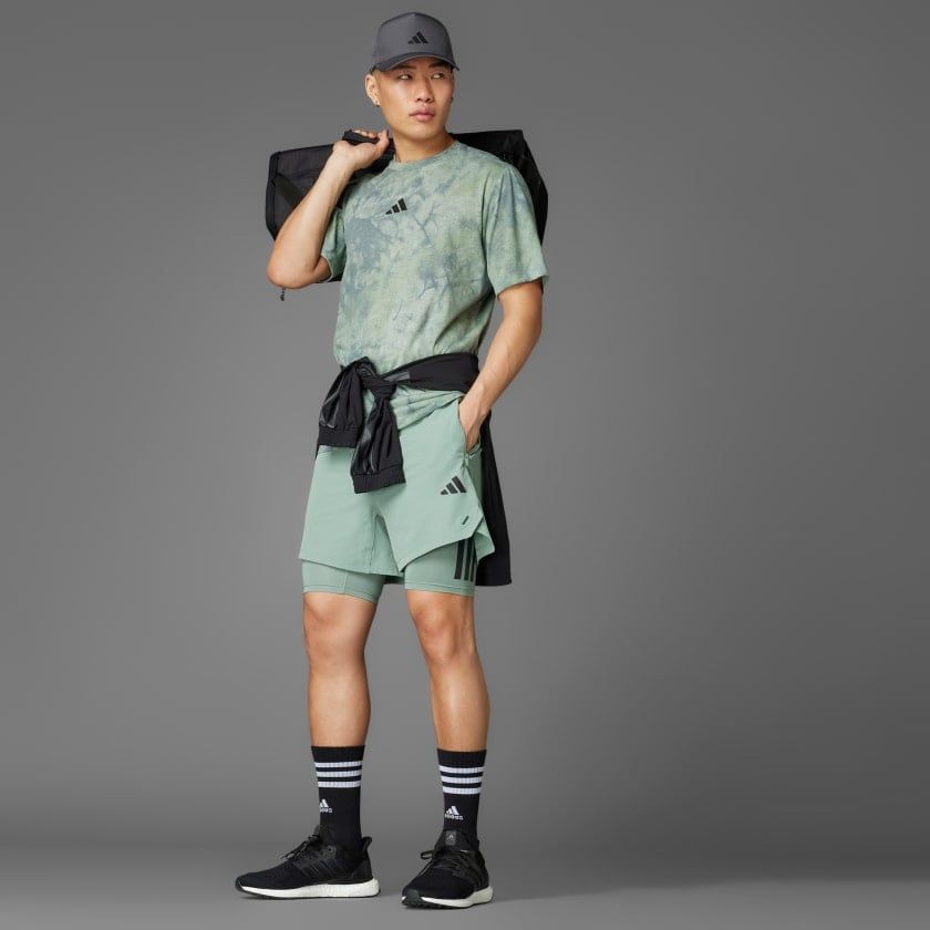 Áo Phông - Áo thun Tập Luyện Nam ADIDAS Power Aop Tee JP3343